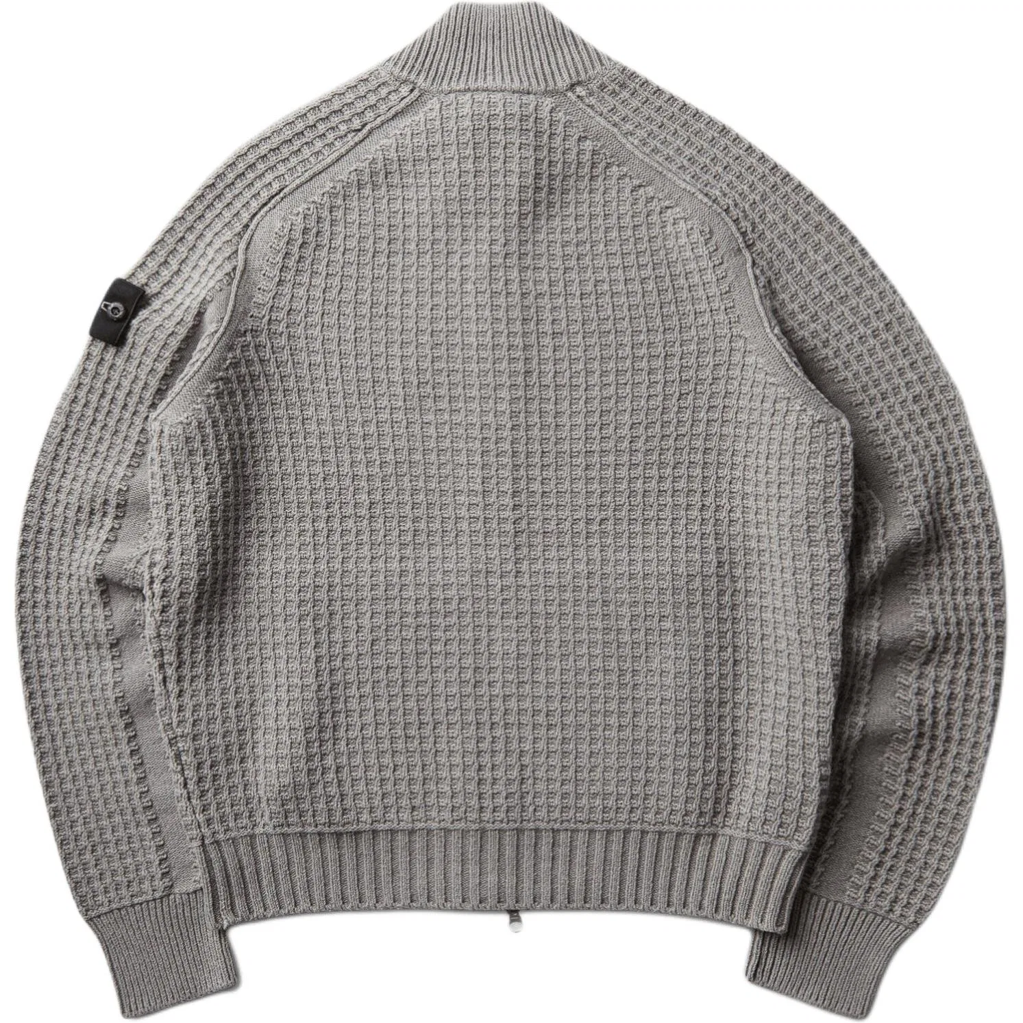 Мужской свитер с воротником-стойкой серый STONE ISLAND, Gray — фото 3