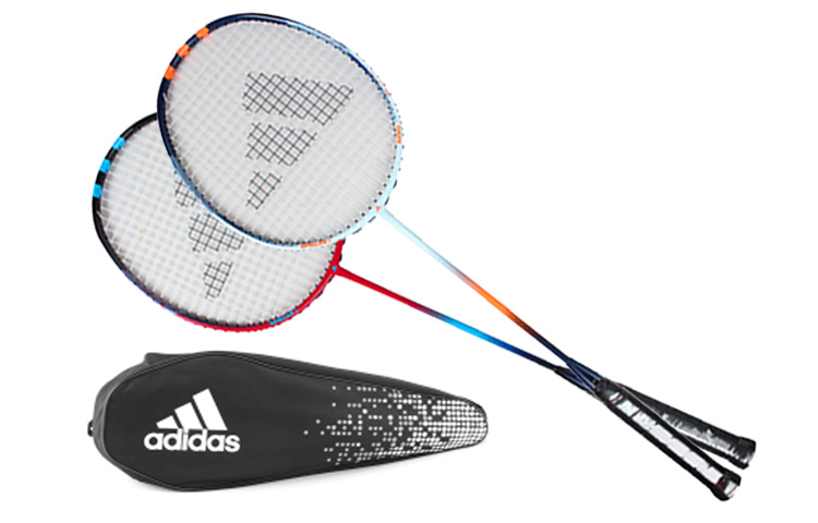 

Adidas Полноуглеродная бадминтонная ракетка продвинутого уровня 675 мм Унисекс Двойные ракетки, предварительно натянутые Синяя Розовая