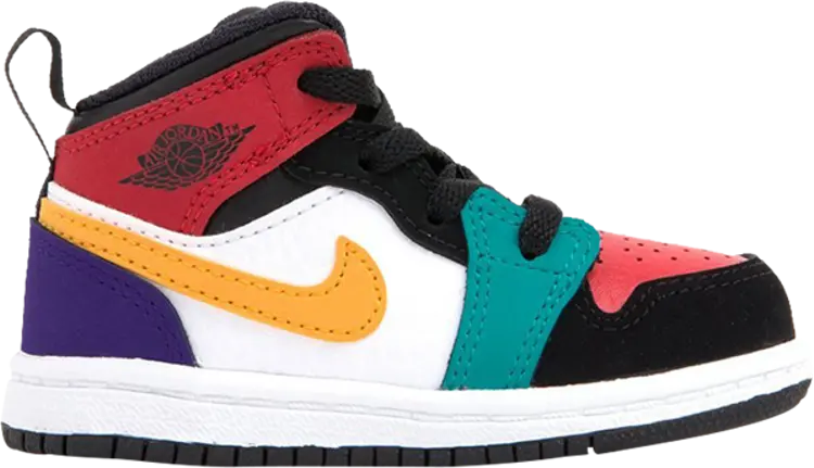 

Кроссовки Air Jordan 1 Mid TD Multi-Color, разноцветный