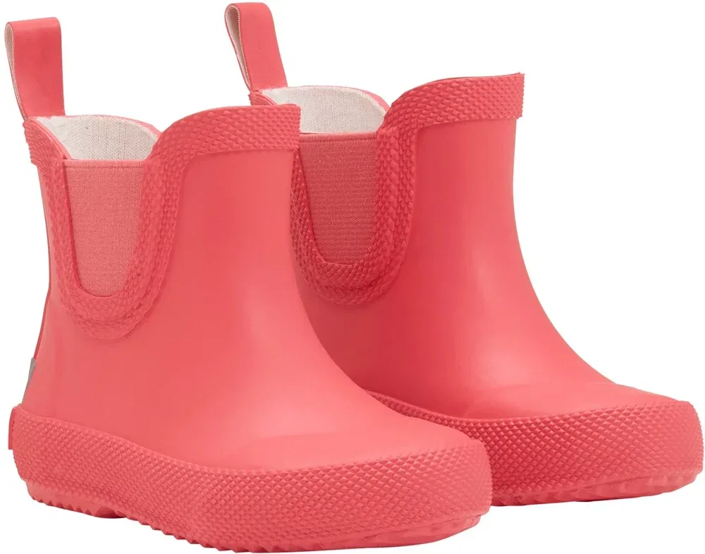 Детские резиновые сапоги короткие Basic Wellies Short Solid Celavi, красный