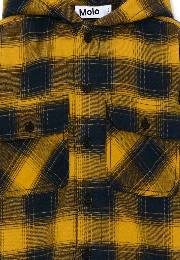 Рубашка фланелевая Camicia Molo, Yellow, черный/желтый — фото 3