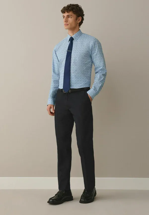 Комплект: рубашка с принтом Set Next, ditsy navy blue, темно-синий — фото 2