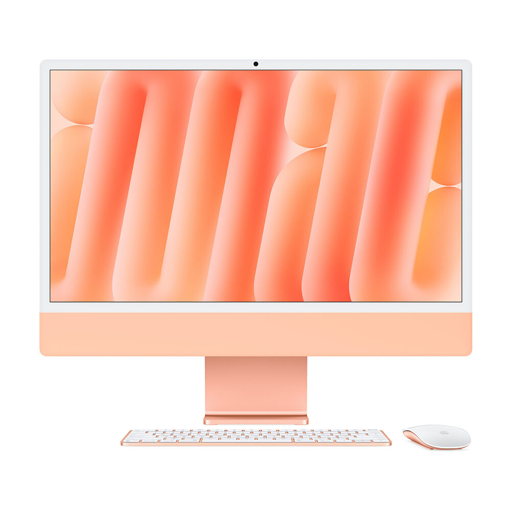 

Моноблок Apple iMac 24'' М4 (2024), 10 CPU/10 GPU, 32 ГБ/512 ГБ, Standard glass, Orange, английская клавиатура