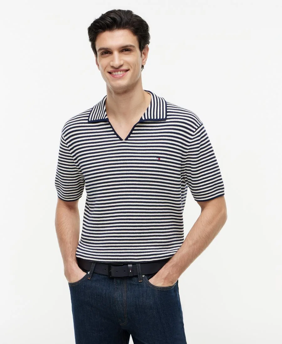 Мужская поло с коротким рукавом Structure Tommy Hilfiger, Carbon Navy/ Ivory Petal