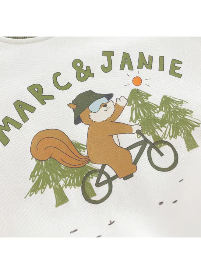 Свитшот с цветочным принтом для мальчиков Marc&Janie — фото 2