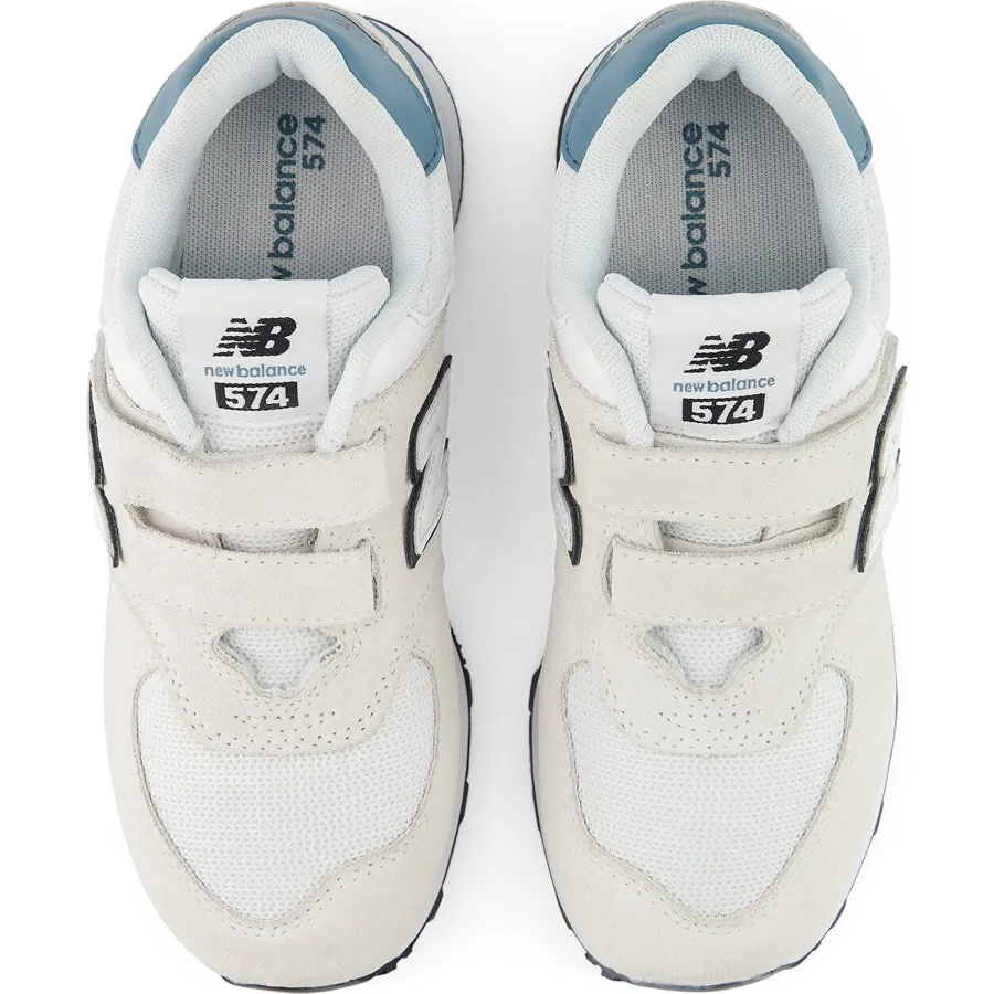 Детские кроссовки с замшей и текстилем New Balance 574, Серый — фото 3