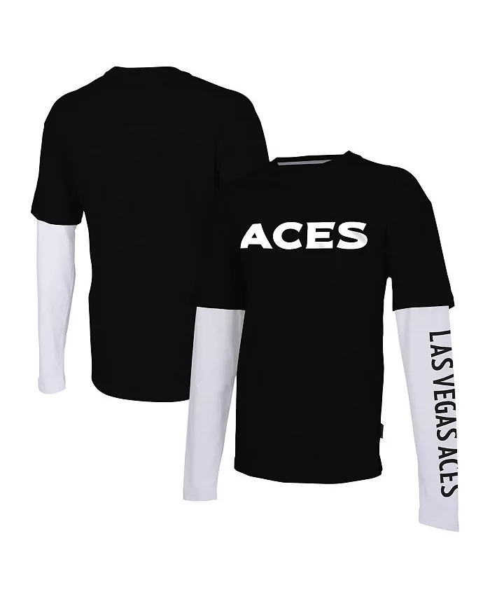 

Мужская и женская черная футболка с длинным рукавом Las Vegas Aces Spectator Stadium Essentials