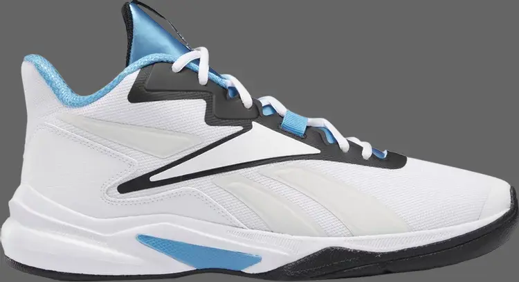 

Кроссовки more buckets 'white energy blue' Reebok, белый