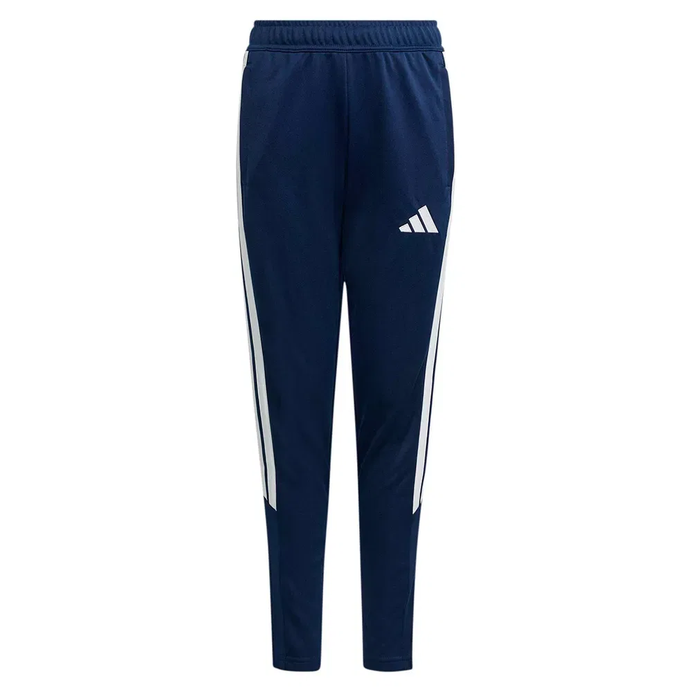 Детские тренировочные штаны для девочек с молниями по низу Tiro 26 League Training Slim Adidas, Blue
