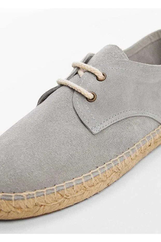 Детские эспадрильи для мальчиков на шнуровке Mango Kids, Sky Blue — фото 4