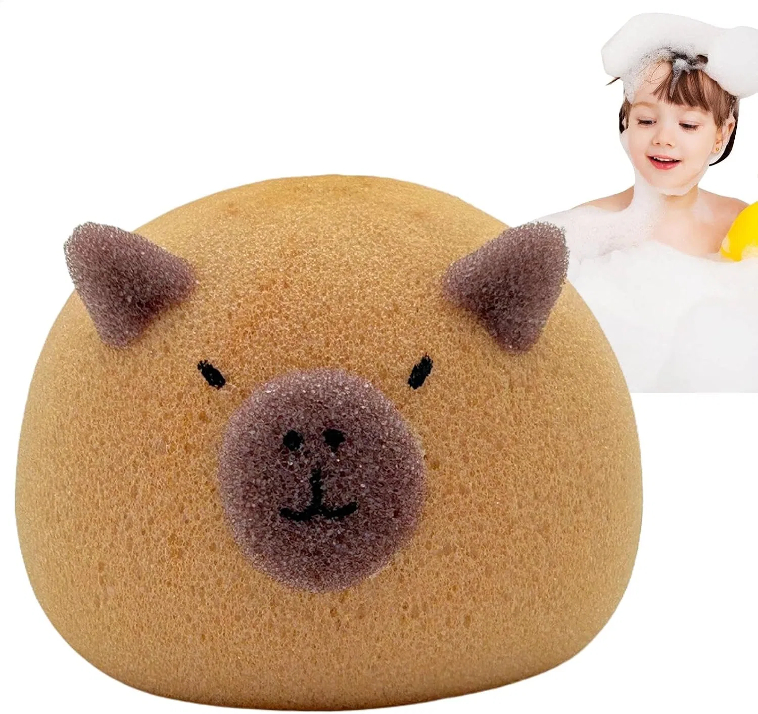 Батистовый скраб для тела, Capybara, 1 шт, 12 x 10 x 7.5 см Generisch