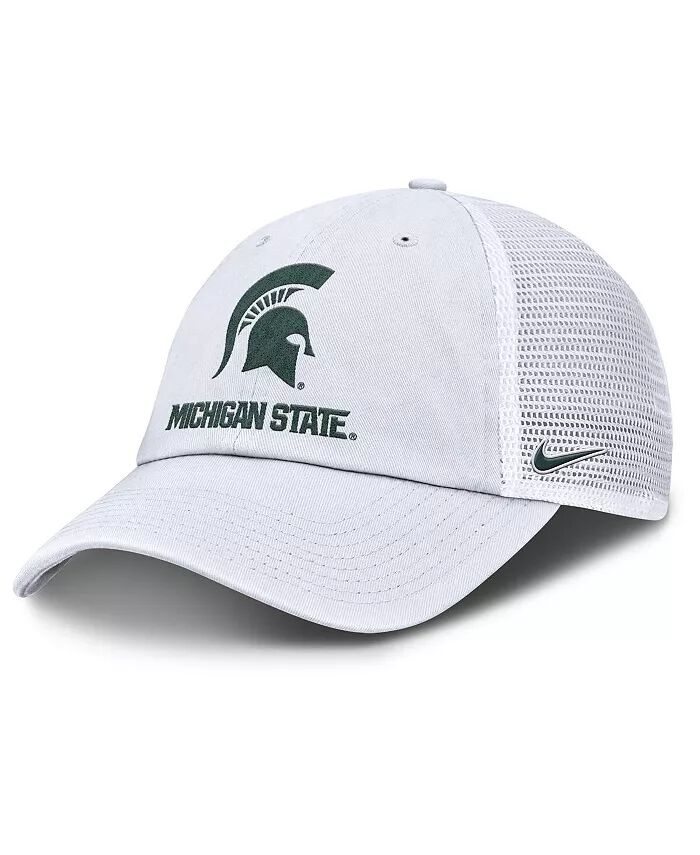 

Мужская белая регулируемая кепка водителя грузовика Michigan State Spartans Club Nike