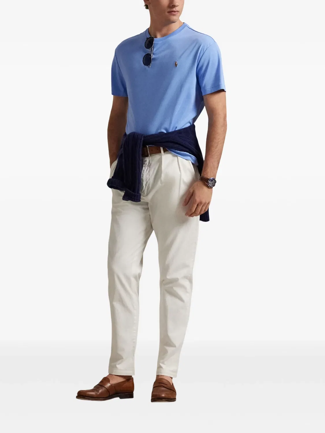 Polo Ralph Lauren Футболка Pony синяя — фото 2