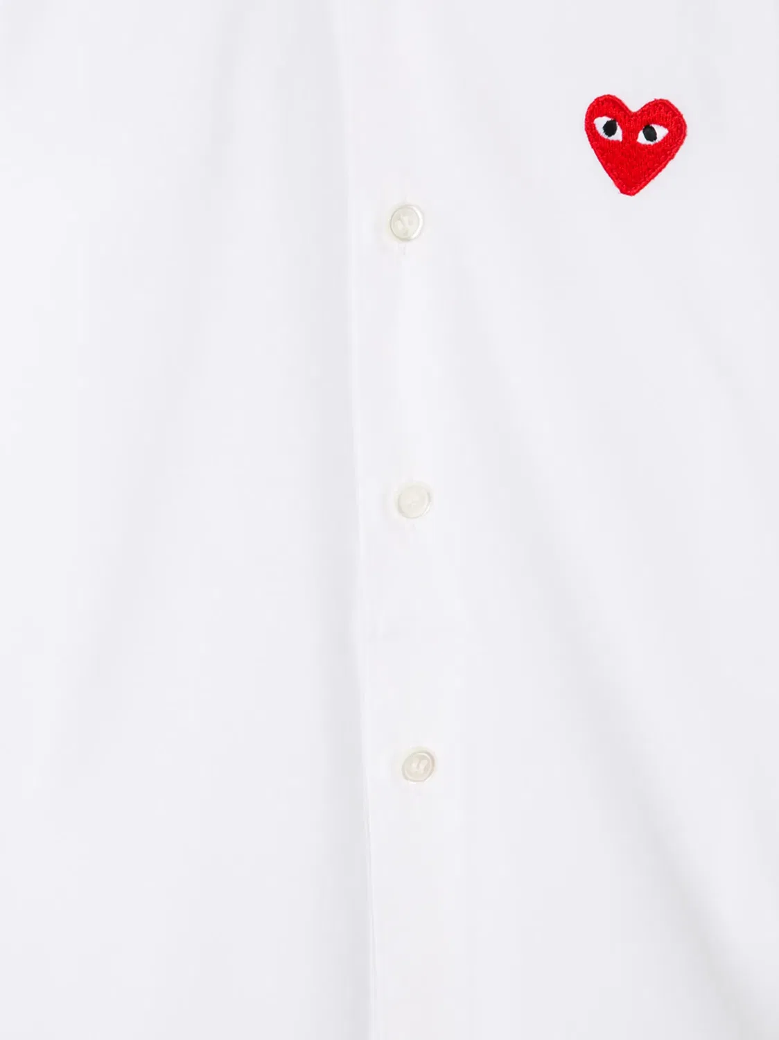 Comme Des Garçons Play Рубашка с вышивкой в виде сердца — фото 4
