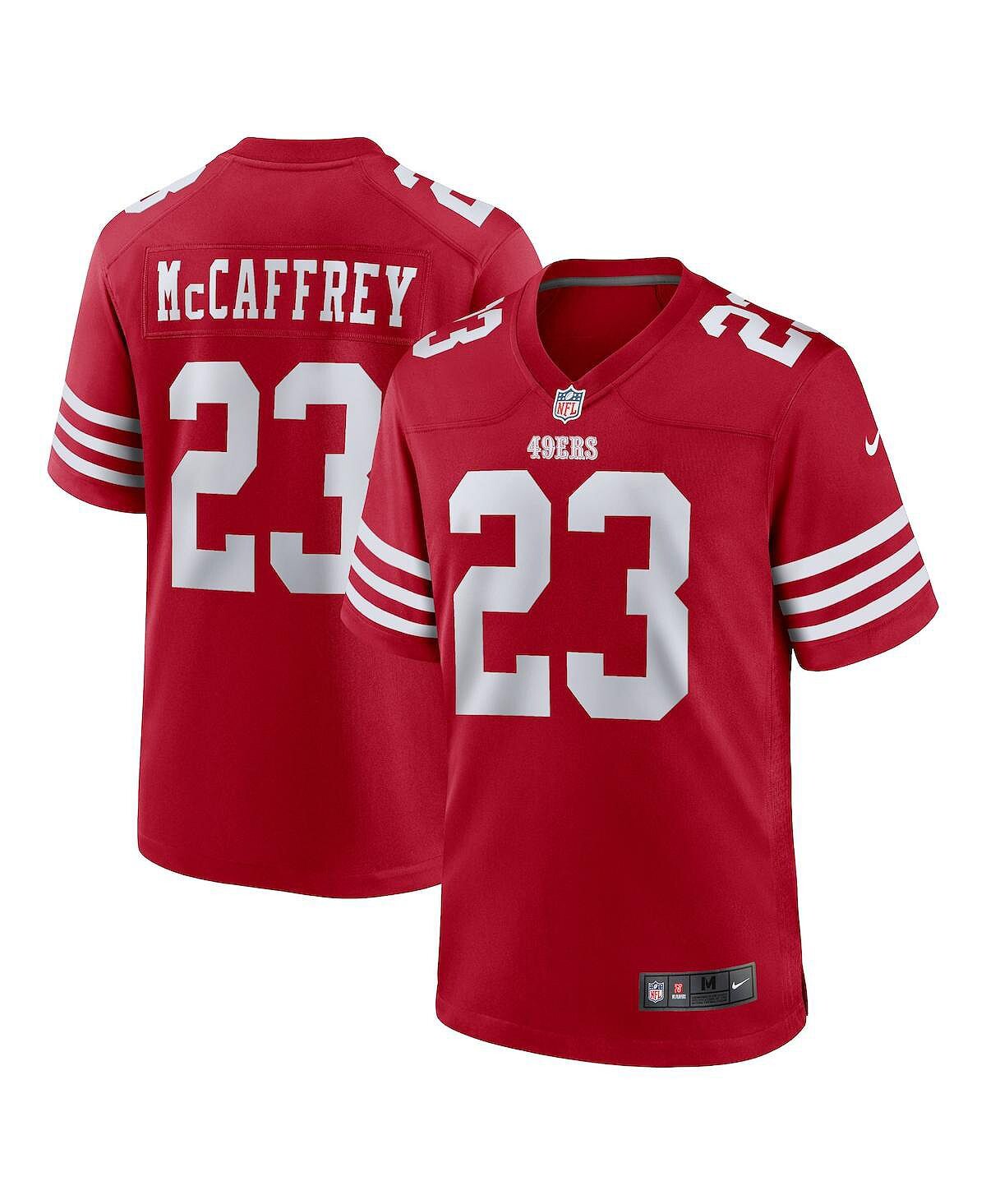 

Мужская футболка christian mccaffrey scarlet san francisco 49ers game player Nike