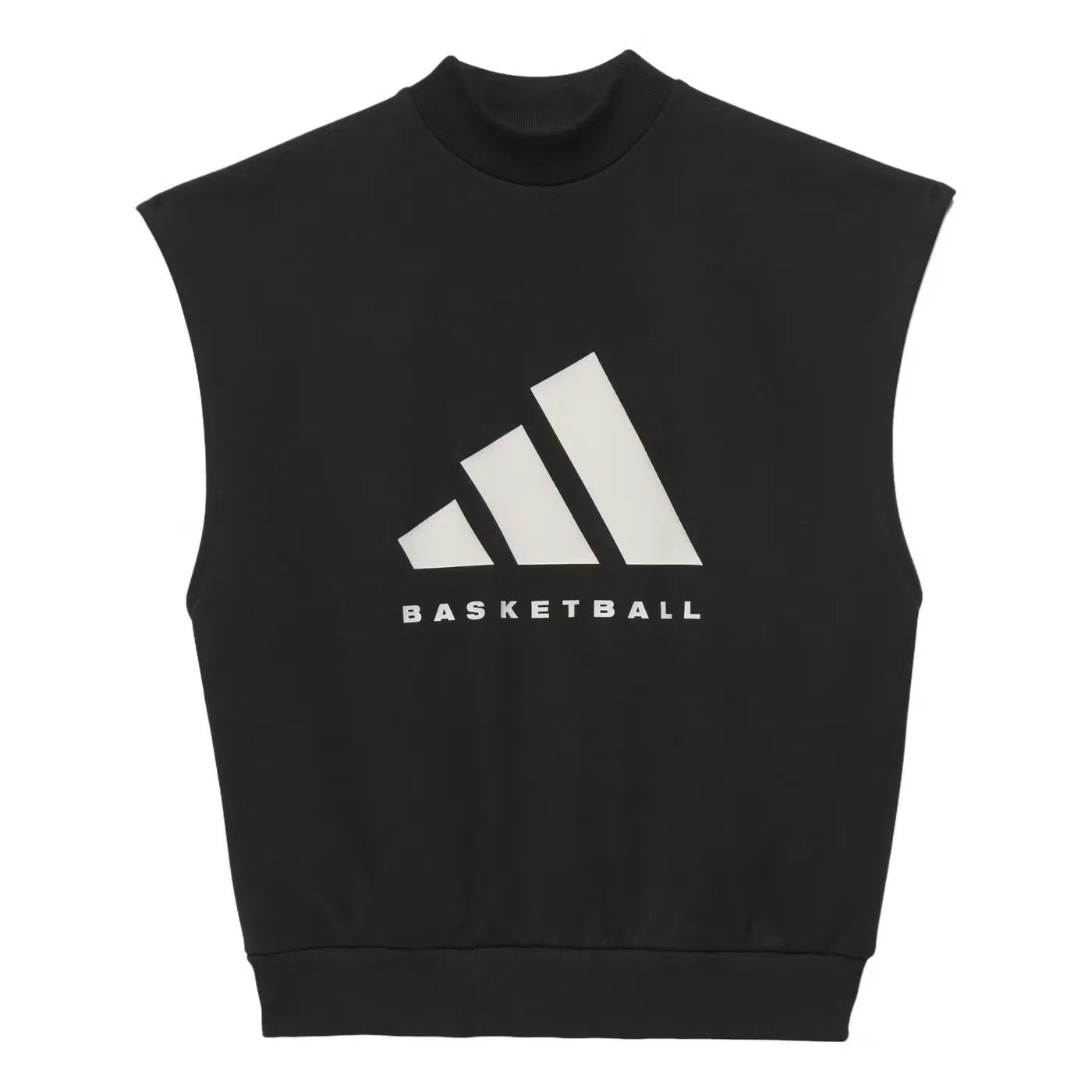 Свитшот без рукавов баскетбольный Adidas, черный