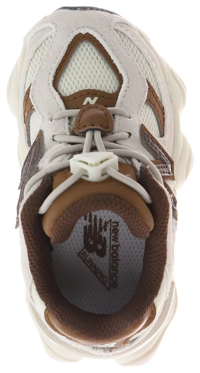 Кроссовки для мальчиков 9060 New Balance, цвет White/Brown — фото 3