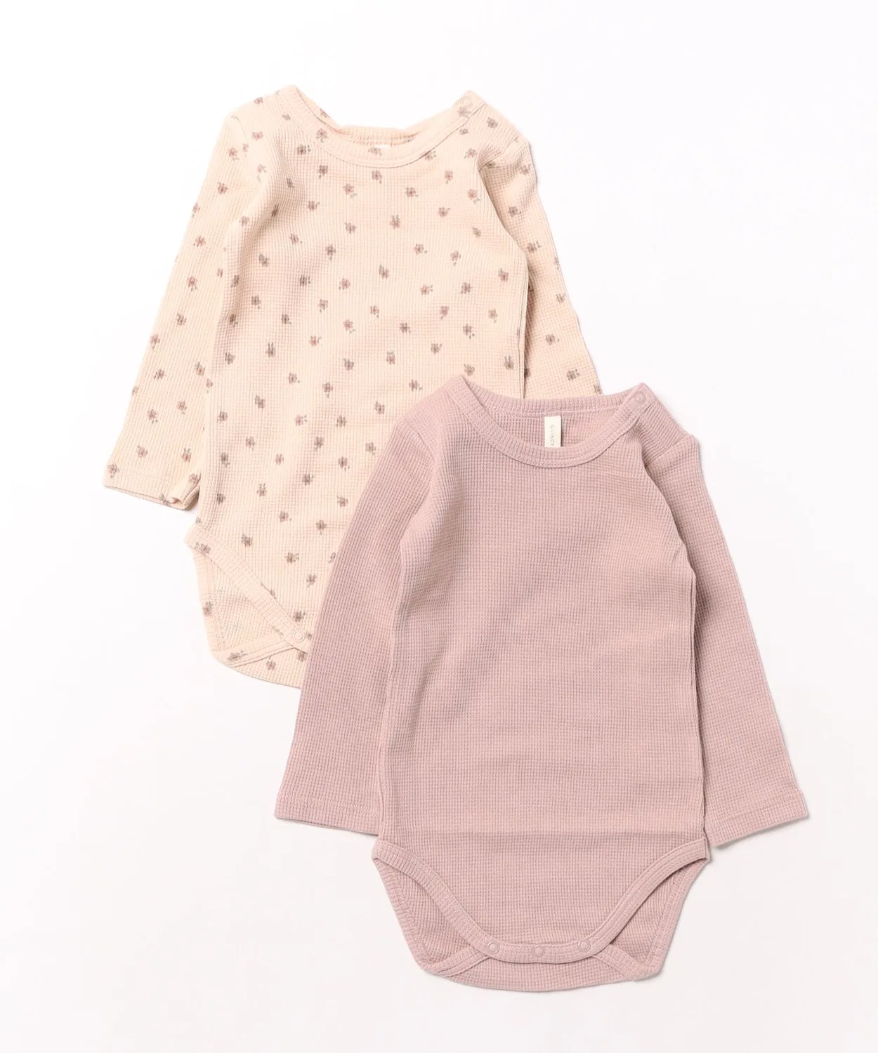 Детский комплект боди с длинным рукавомQuincy Mae, Mauve Blossom