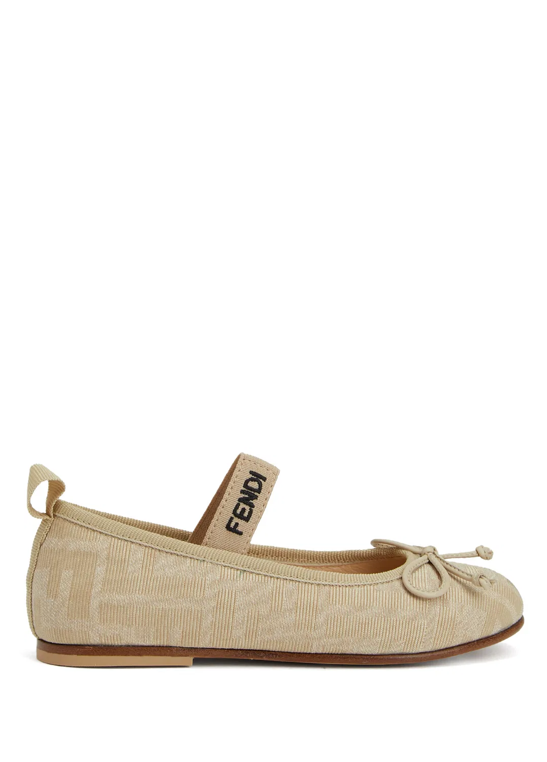 Балетки детские Fendi, Bej-Siyah