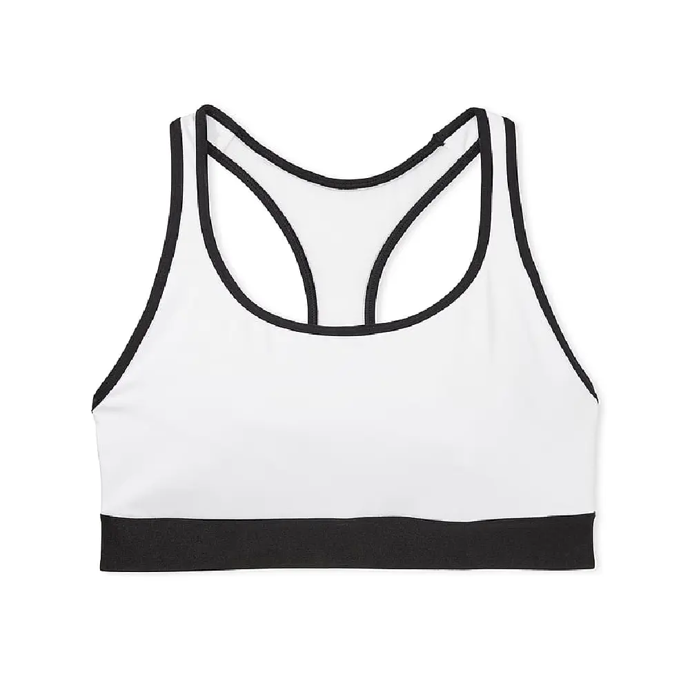 

Спортивный топ Victoria's Secret Player Shine Sports, белый/черный