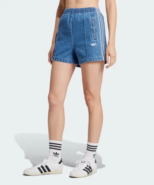 Шорты Firebird, деним, Adidas, синий