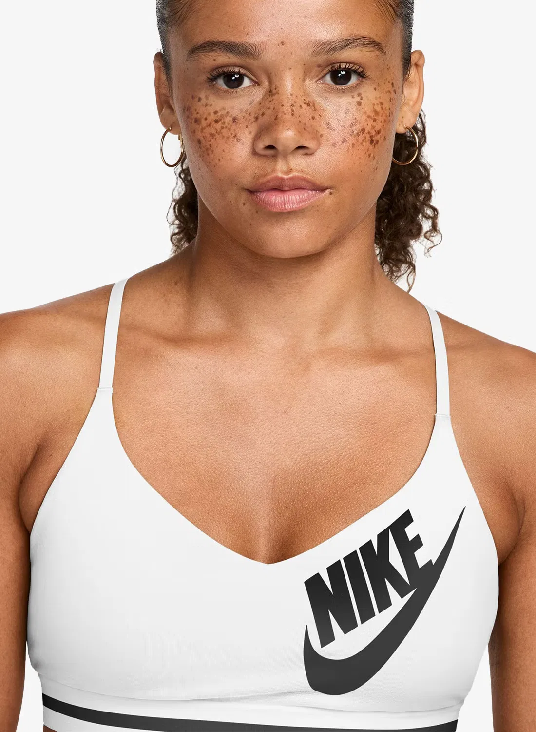 Бюстгальтер для спорта с низкой поддержкой Indy Nike, белый — фото 3
