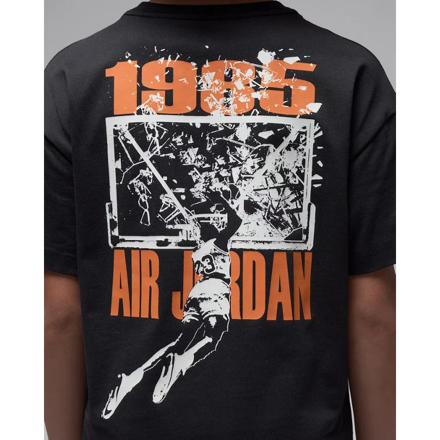 Футболка с принтом Jordan JDB MJ 85 Shatter SS Tee Nike, Молочный — фото 4