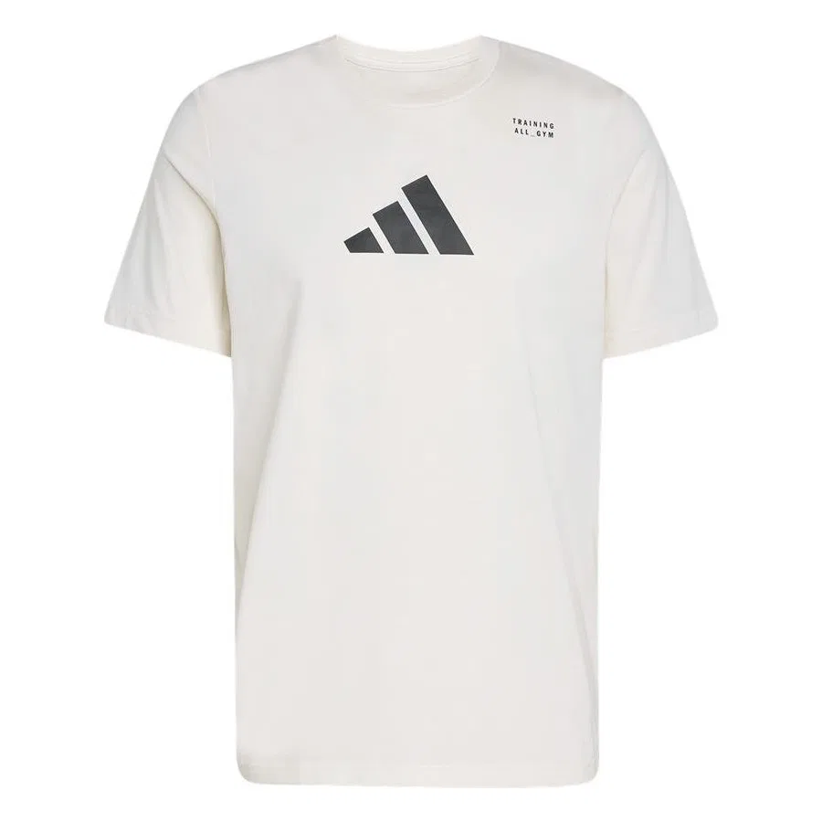 Футболка спортивная с принтом adidas M TR CAT G T JM8976, Белый