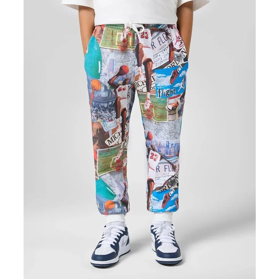 Спортивные штаны Jordan Mj Brklyn Ft Aop Pant Nike, Разноцветный — фото 3