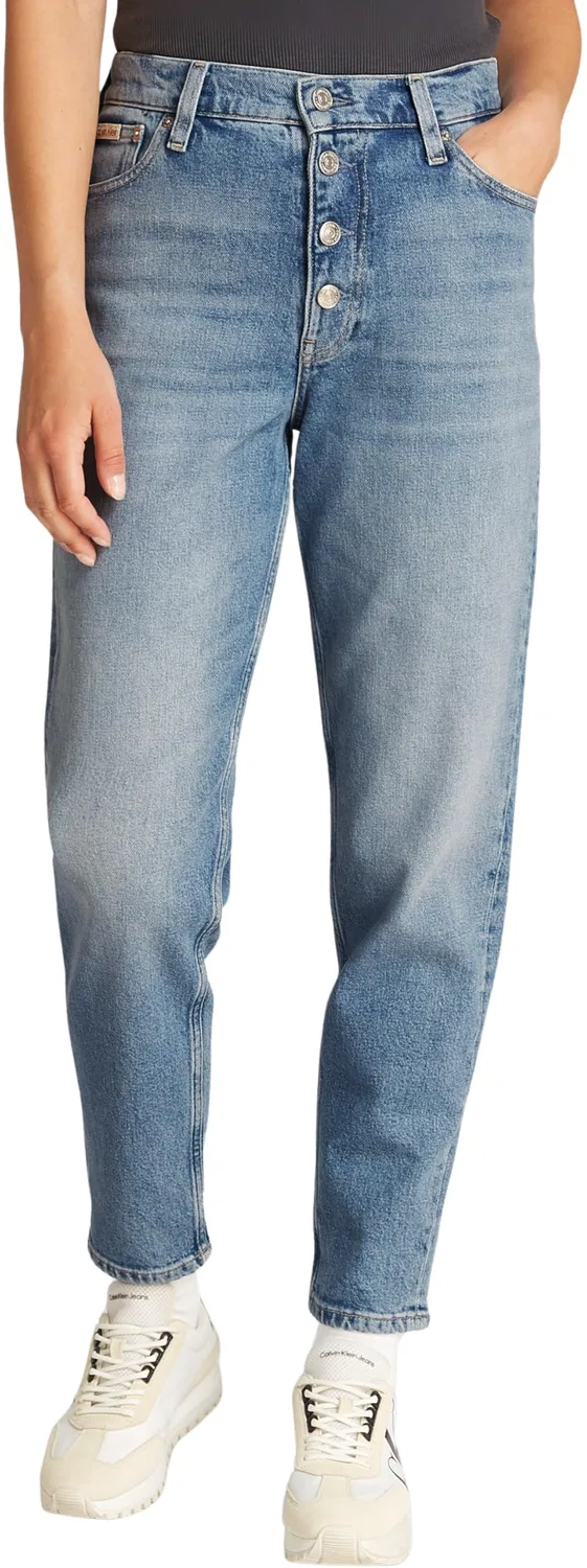 Женские джинсы зауженные Mom Jean Calvin Klein, Denim (Den Light)