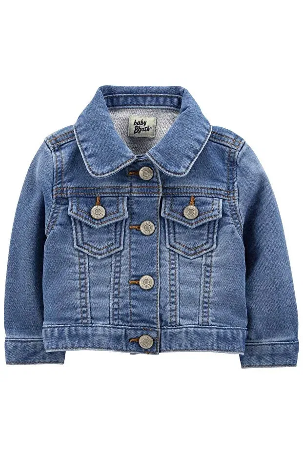 Джинсовая куртка для девочки, синяя Oshkosh B’Gosh