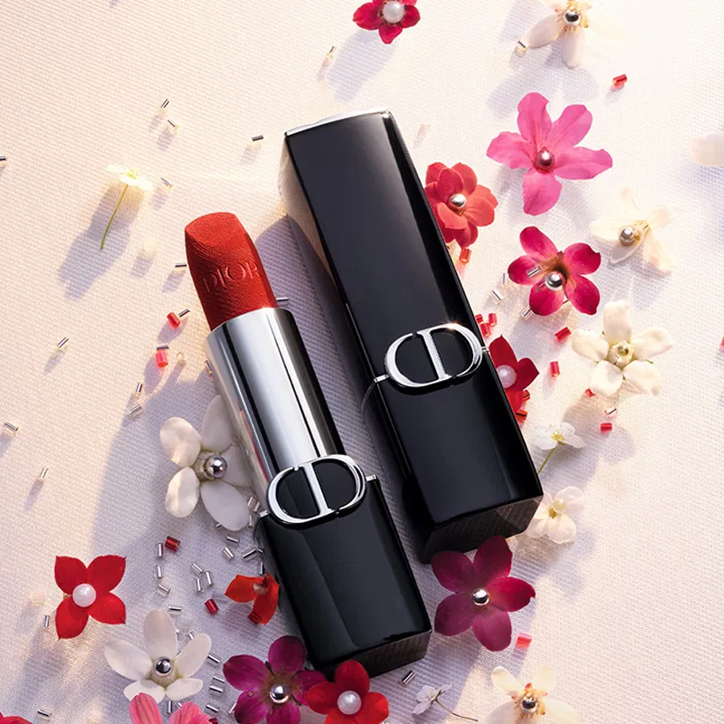 Женский набор духов и помады DIOR True Me Intense, 50 мл + 3,5 г, Vivid Blue Gold — фото 3