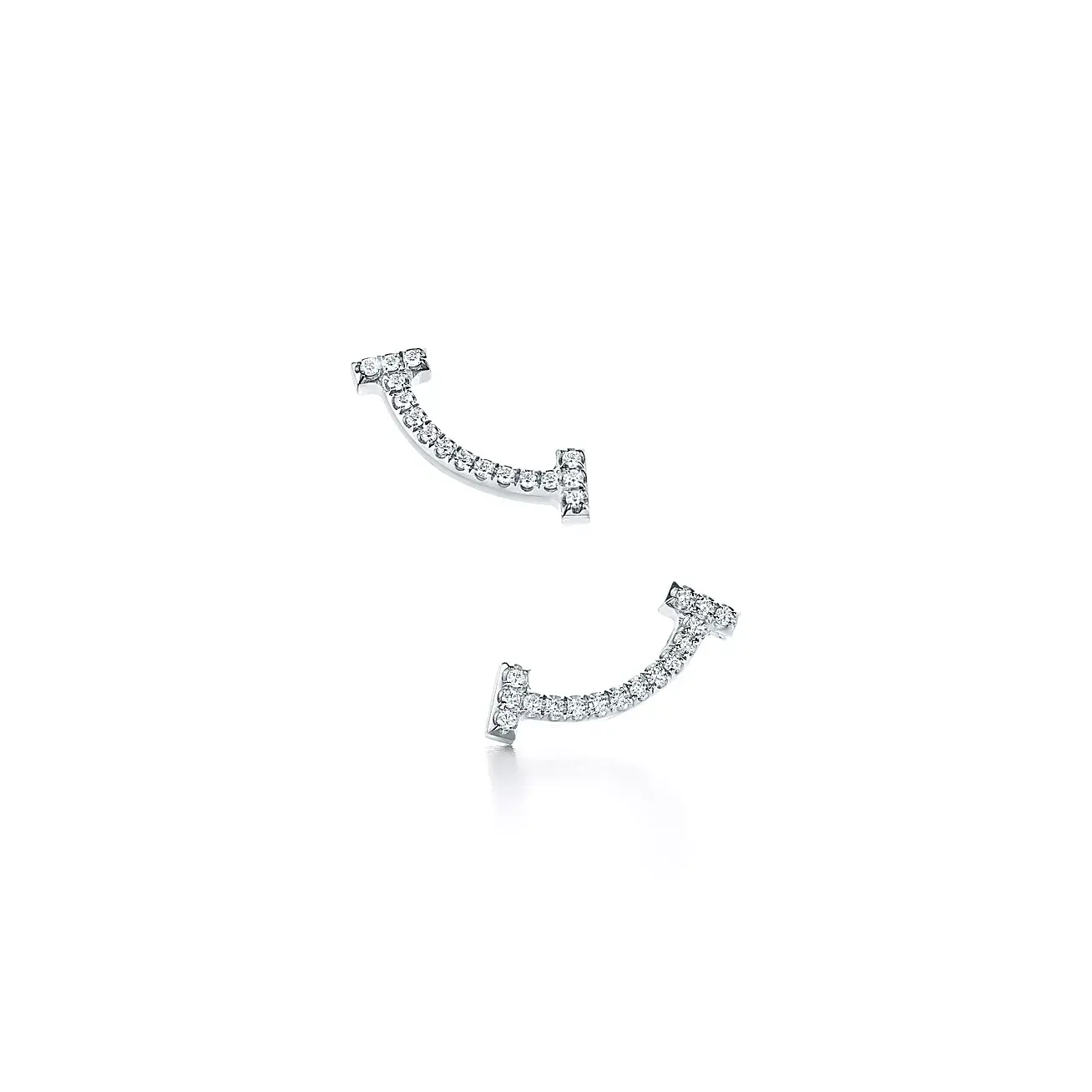 

Серьги Tiffany & Co. T Smile, белое золото/бриллиант