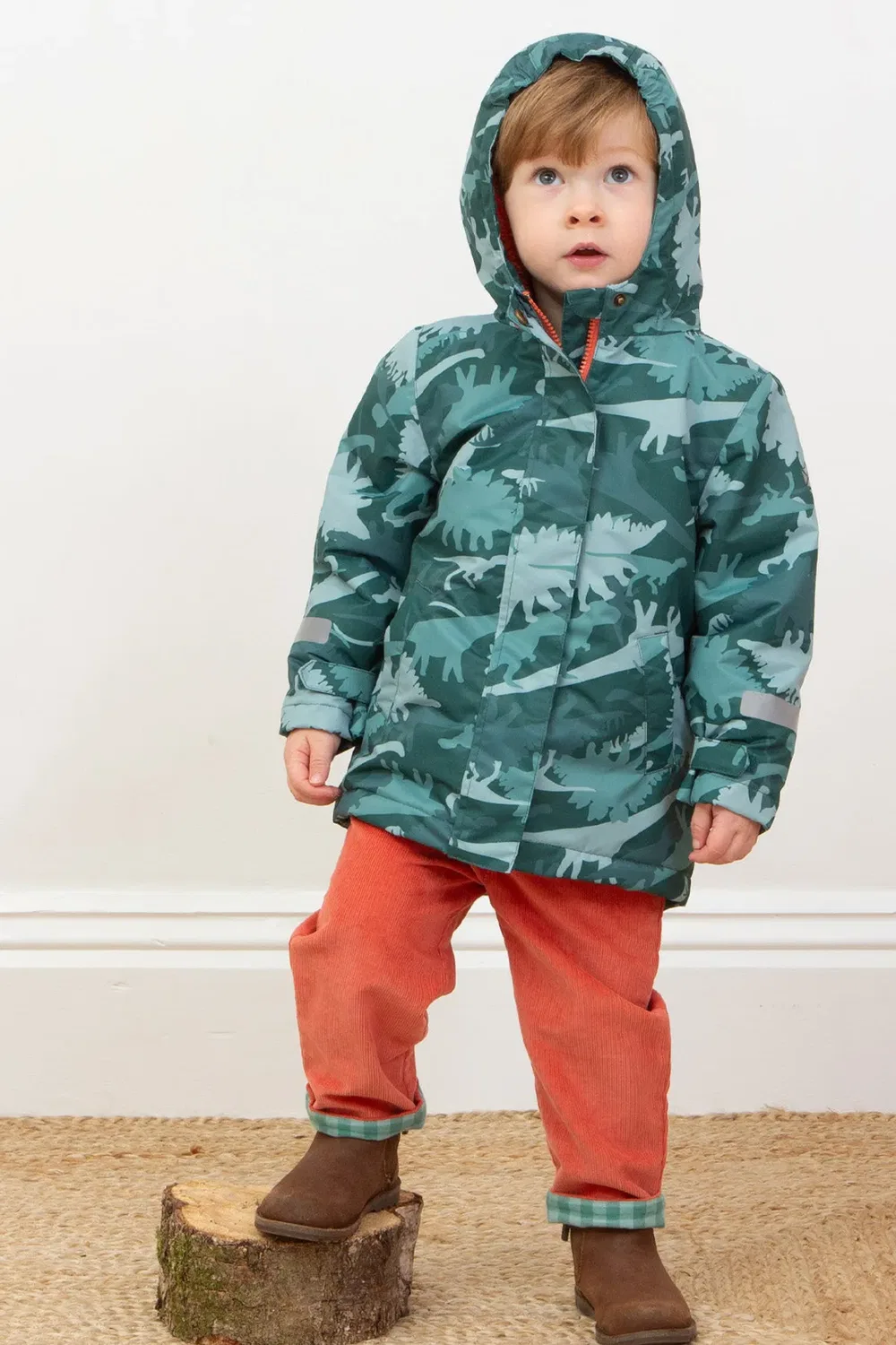 Детское пальто Dino Camo Go Kite, Green — фото 3