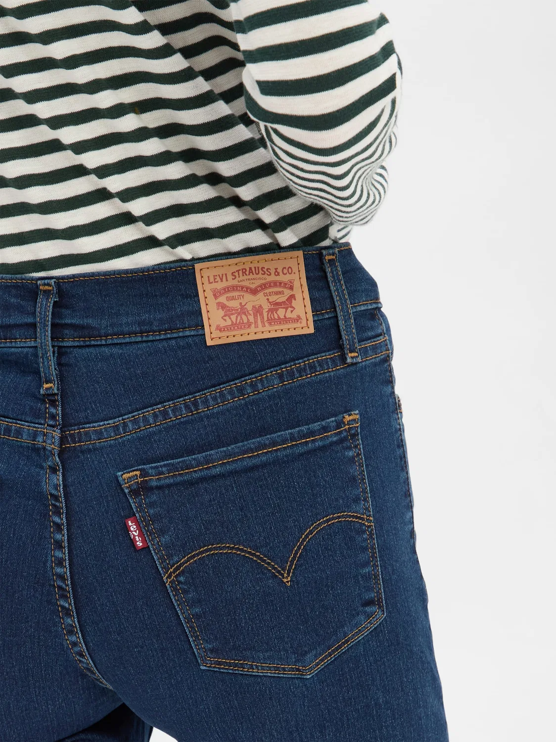 Женские джинсы shaping straight Levi's, Blue Stone — фото 2