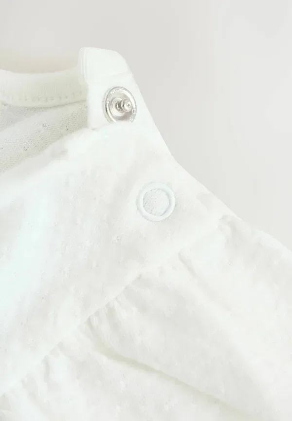 Комплект ползунков и боди с цветочным узором Next, Sage Green Embroidered, зеленый — фото 4