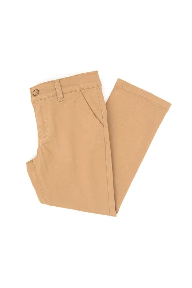 Детские брюки для мальчиков хлопковые U.S. Polo Assn., Camel — фото 3