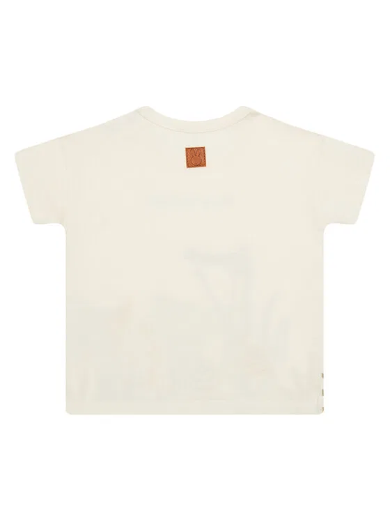 Футболка boxy fit United Colors Of Benetton, бежевый — фото 2