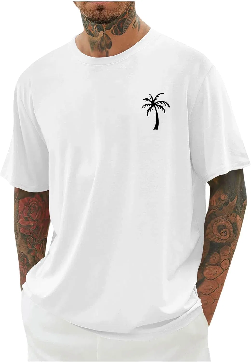 Мужская футболка с круглым вырезом Athletic Quick Dry, White