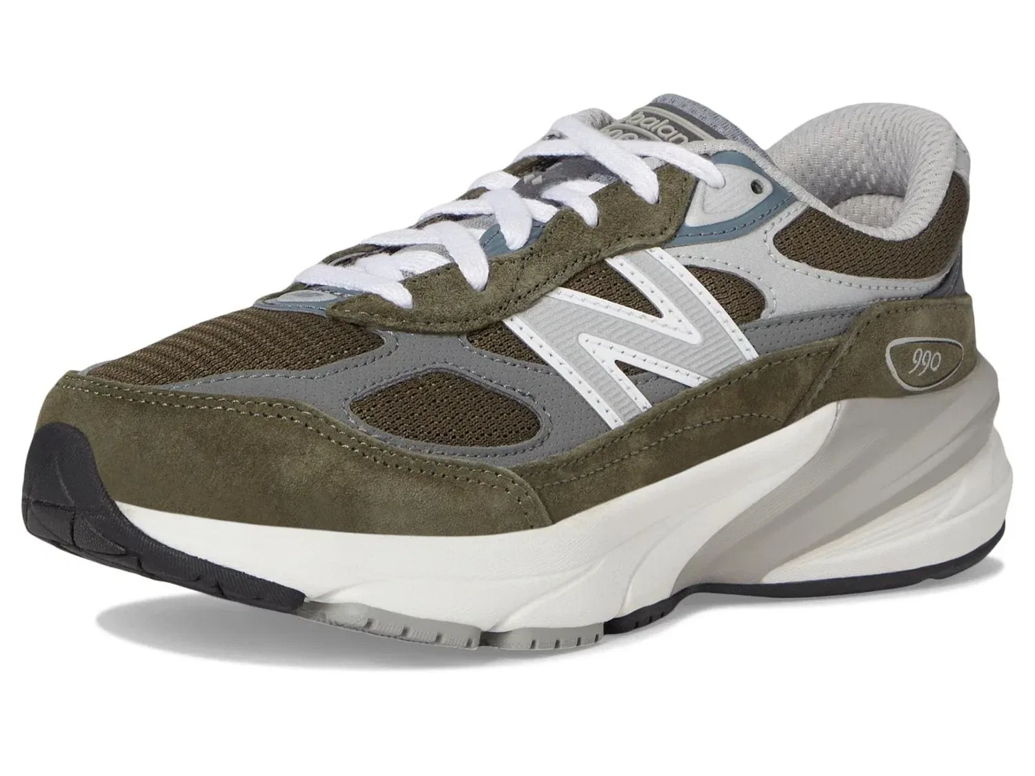 Детские кроссовки New Balance 990v6 Olive Gray — фото 2