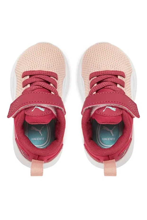 Детские кеды для девочек с принтом Puma, Pink — фото 4