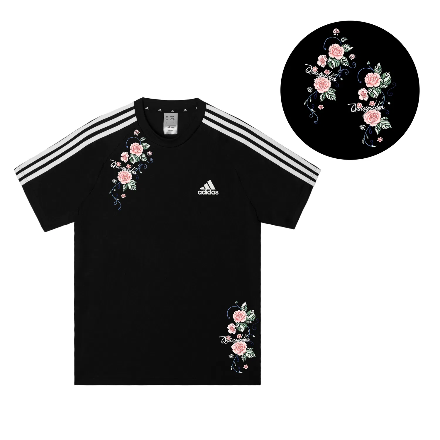 Мужская футболка с принтом Football T Shirts Adidas, Black — фото 3