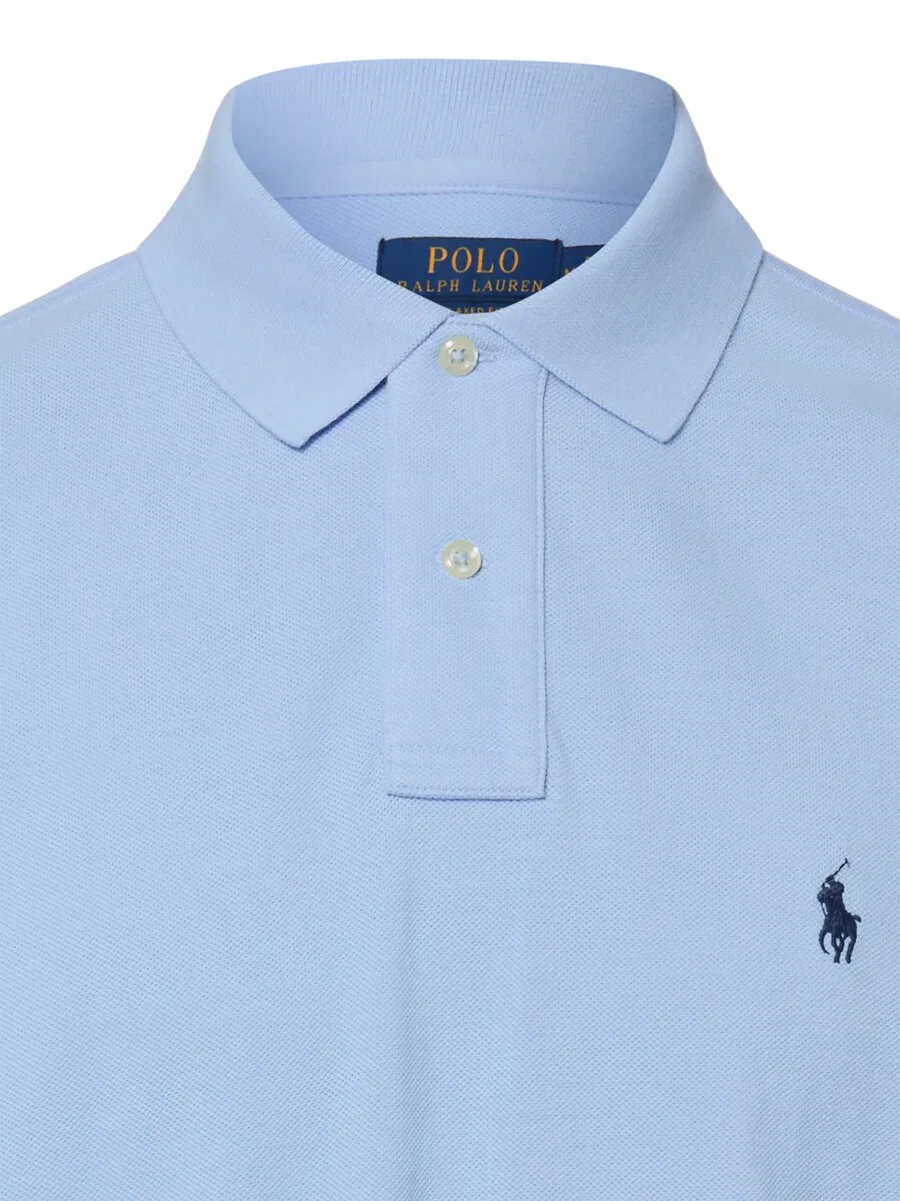Рубашка Polo Ralph Lauren светло-голубого цвета — фото 3