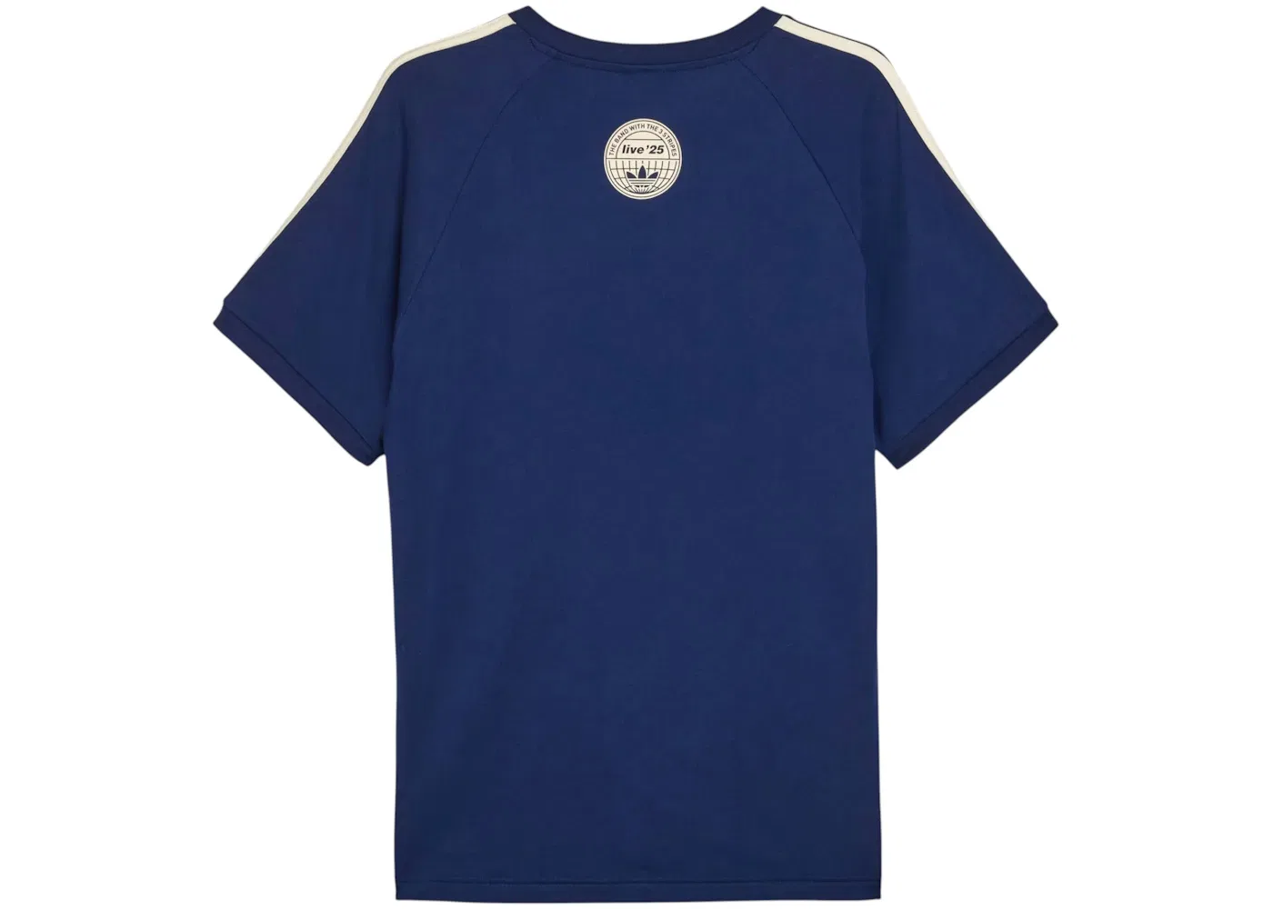 Детская футболка с принтом Adidas x Oasis Tour 3-Stripes Adidas, Night Indigo/Cream White — фото 2