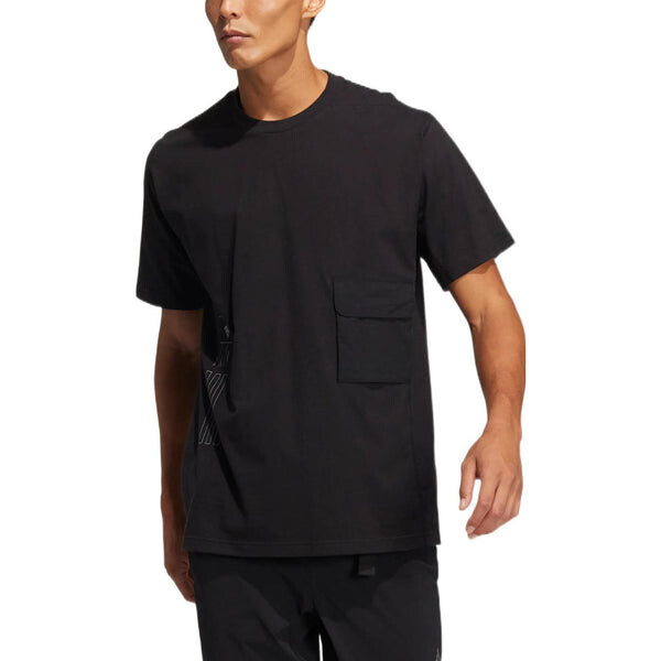 Футболка adidas Th Hvcot Tee Solid Color Sports Short Sleeve Black, мультиколор — фото 2