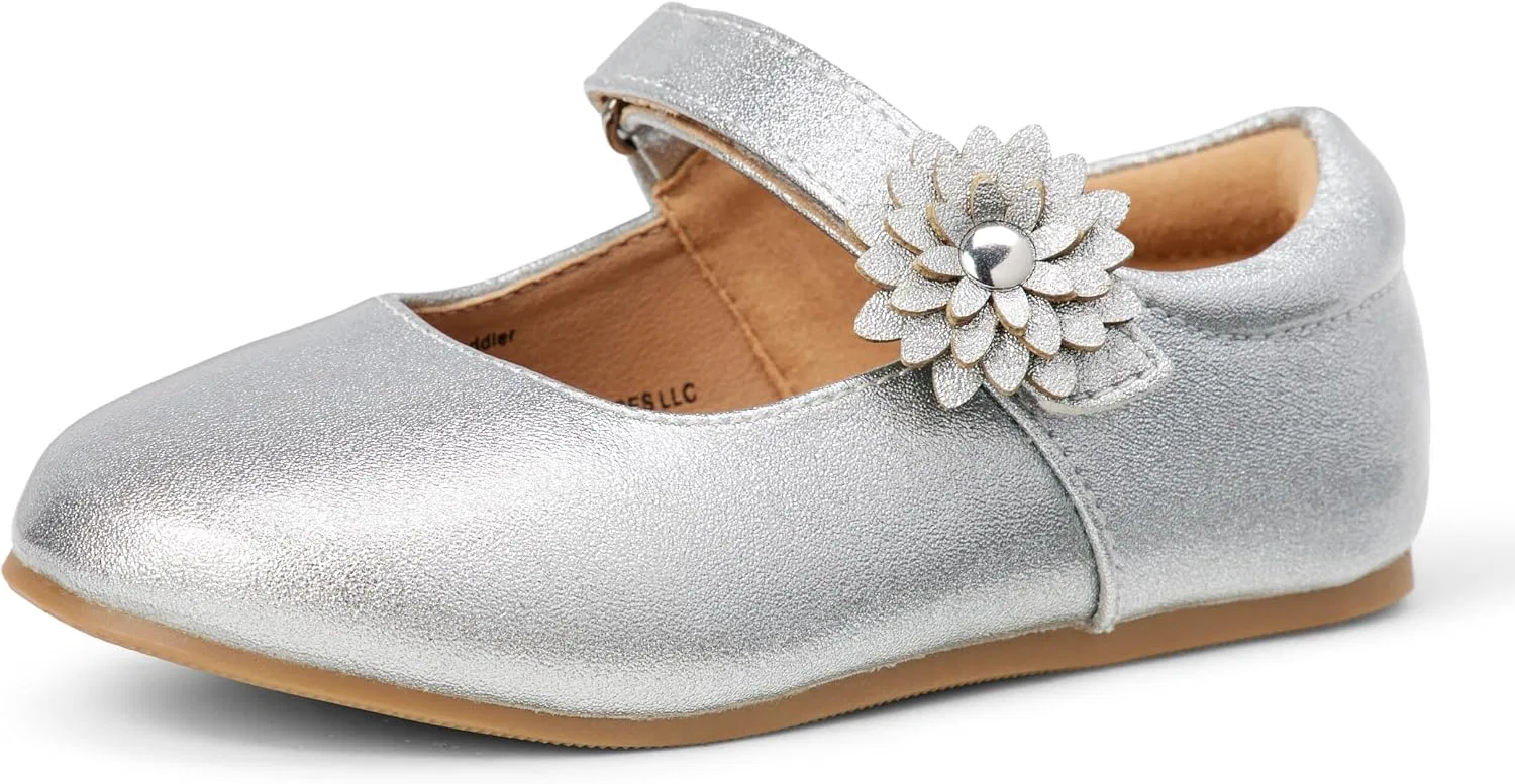 Детские туфли Мэри Джейн для девочек Amazon Essentials, Gold Glitter