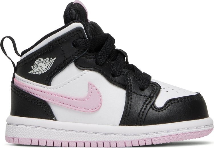 

Кроссовки Air Jordan 1 Mid TD White Light Arctic Pink, белый