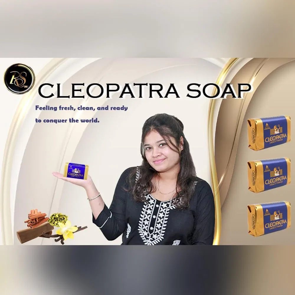 Мыло Cleopatra Beauty Cream Soap, RSINC, 2x120 г, Белый — фото 4