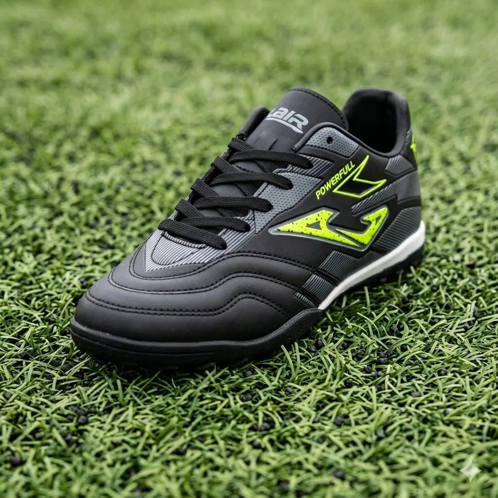 Детские кроссовки для зала с искусственной кожи Laliga Kindep, Black — фото 3