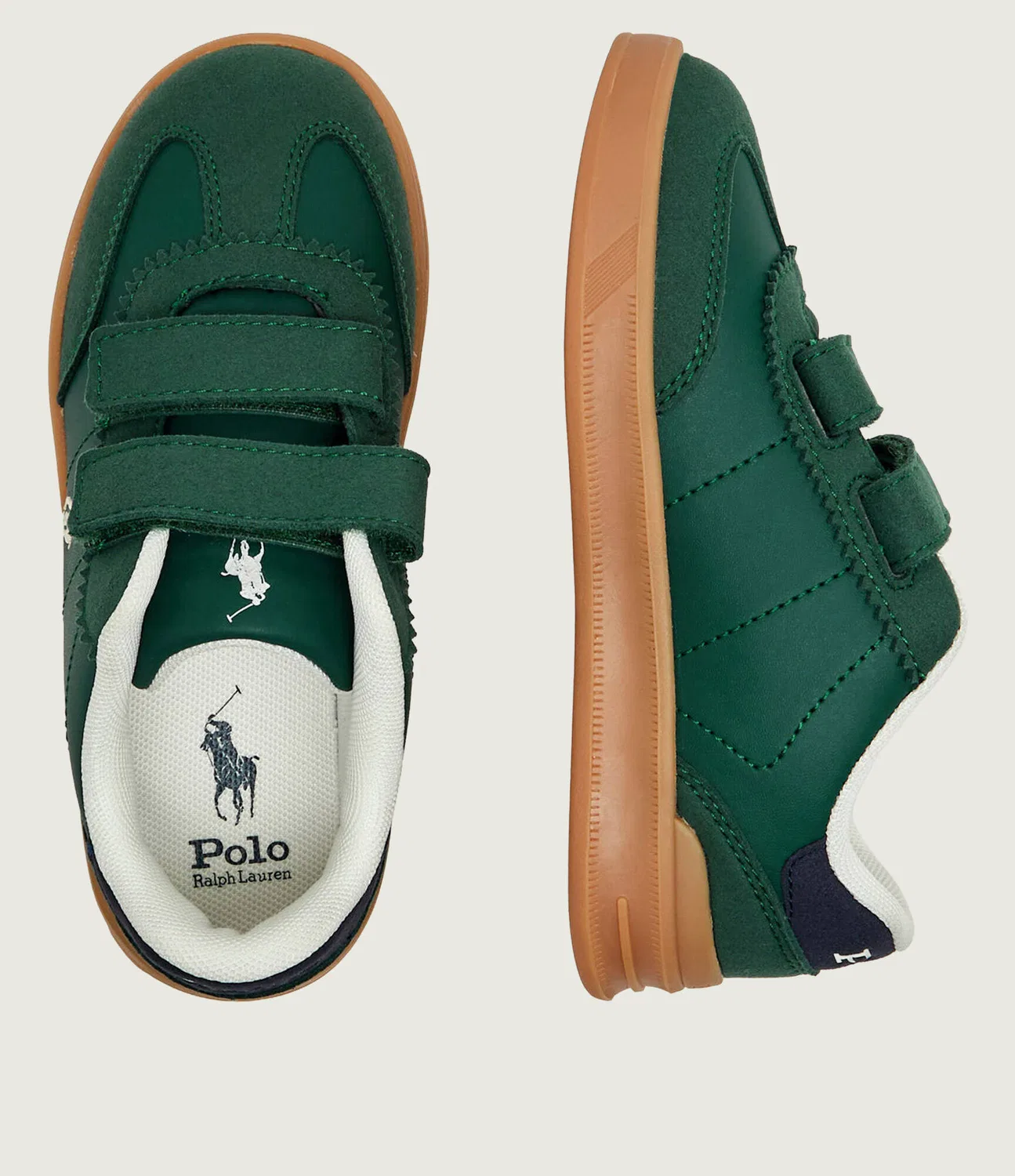 Кроссовки Hollis Ez Polo Ralph Lauren, Verde Bottiglia — фото 3
